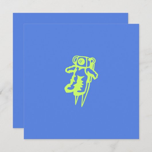 スペースマンフラットカード (正面/裏面)