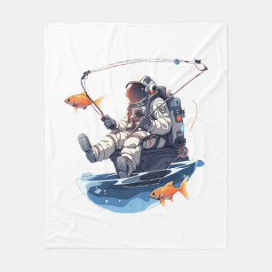 スペースマン フリースブランケット