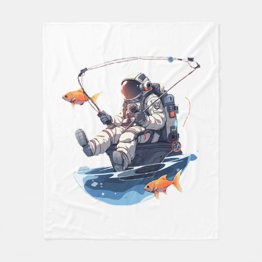 スペースマン フリースブランケット (正面)