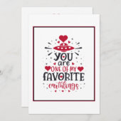 スペースラブ ヴァレンタイン グリーティング シーズンカード (正面/裏面)