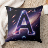 🚀 スペースレターAギャラクシー惑星星キッズ 🚀 クッション (ブランケット)