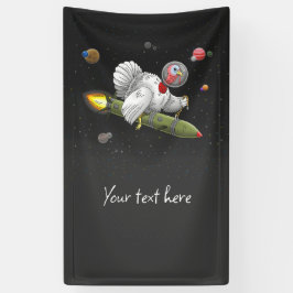 スペースロケットターキー 横断幕