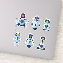 スペースロボット ビニールステッカー