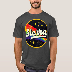 スペースヴィンテージスタイルのシエラレインボー Tシャツ