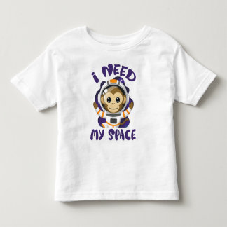 スペース宇宙飛行士モンキーが必要な子供たち  トドラーTシャツ