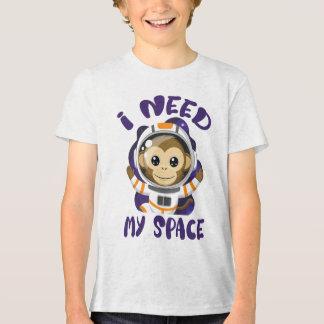 スペース宇宙飛行士モンキーが必要な子供たち  トライブレンドＴシャツ