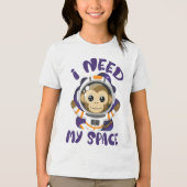 スペース宇宙飛行士モンキーが必要な子供たち トライブレンドTシャツ (正面)