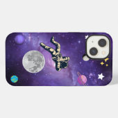 スペース月と星iPhone/iPadケース iPhoneケース (裏面横)