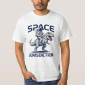 スペース管轄区域 宇宙飛行士+T+レックス+Tシャツ Tシャツ (正面)