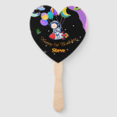 スペース誕生日パーティーテーマ ハンドファン (正面)