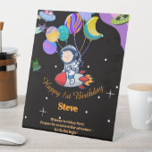 スペース誕生日パーティーテーマ 台座サイン (インサイチュ)