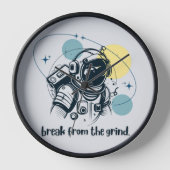 スペース2時計 壁時計 (正面)