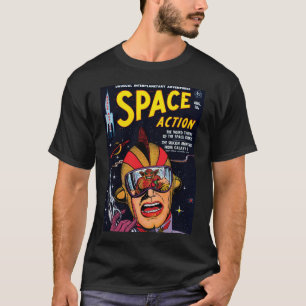 スペース・アクション #2 ビンテージSFコミックブックカバー Tシャツ