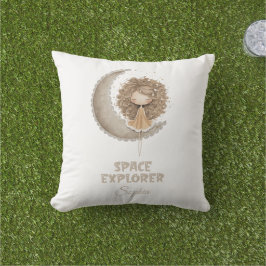 スペース エクスプローラー フェアリー 月 名前入りカスタム アウトドアクッション