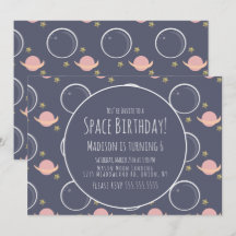 スペース ギャラクシー ピンク ムーン ホイル スター 誕生日