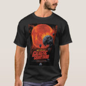 スペース・グレイヴヤード・スカル ハロウィン ギャラクシー・オブ・ホラーズ Tシャツ (正面)