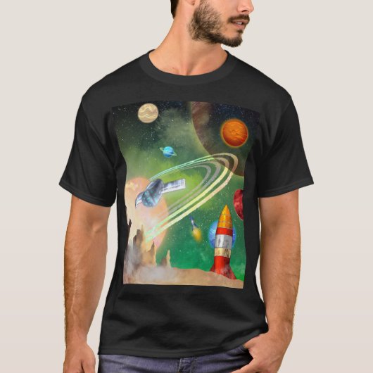 スペース(バージョン3) Tシャツ (正面)