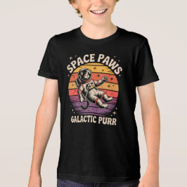 スペース・パウズ - 銀河に響くゴロゴロ トライブレンドTシャツ