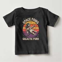 スペース・パウズ - 銀河に響くゴロゴロ ベビーTシャツ