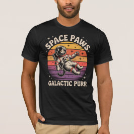 スペース・パウズ - 銀河のゴロゴロ Tシャツ