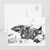 スペース・マイニング ポストカード (正面/裏面)