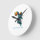 スペース ラウンド壁時計 (傾斜)