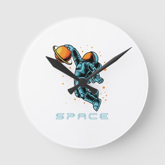 スペース ラウンド壁時計 (正面)