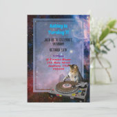 スペースDJ猫面白招待状 招待状 (スタンド正面)