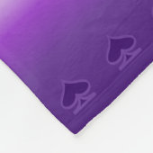 スペードが付いているGeebotのAroのエースの勾配のプライドの旗 フリースブランケット (角)