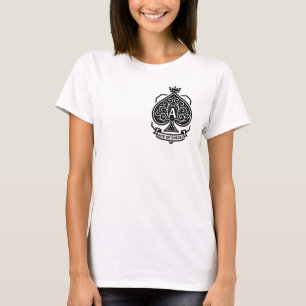 スペードのエースの紋章 - 王冠と透かし彫り Tシャツ