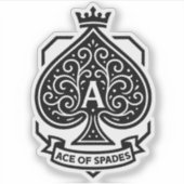 スペードのエースクレスト – Crown Filigree シール (正面)