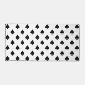 スペードのエースパターン白黒 デスクマット (正面)