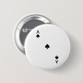 スペードのエース王室のフラッシュ衣装ハロウィーンプレイイン 缶バッジ (正面&裏面)