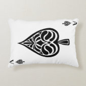 スペードのエース白黒遊カード アクセントクッション (正面)