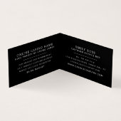 スペードのエース、カジノマネージャー詳細 名刺 (内部)