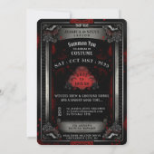 スペードのエース スカル パーティー への招待状 招待状 (裏面)