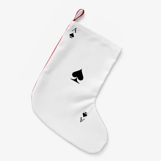 スペードのエース スモールクリスマスストッキング (正面 (吊り時))