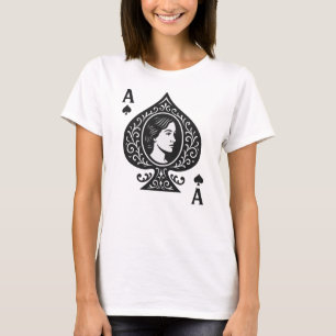 スペードのエース — レディカメオ透かしエンブレム Tシャツ