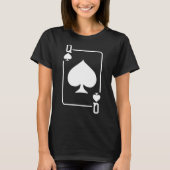 スペードのカー遊ドハロウィーンのコスチューム・ダルの女王 Tシャツ (正面)