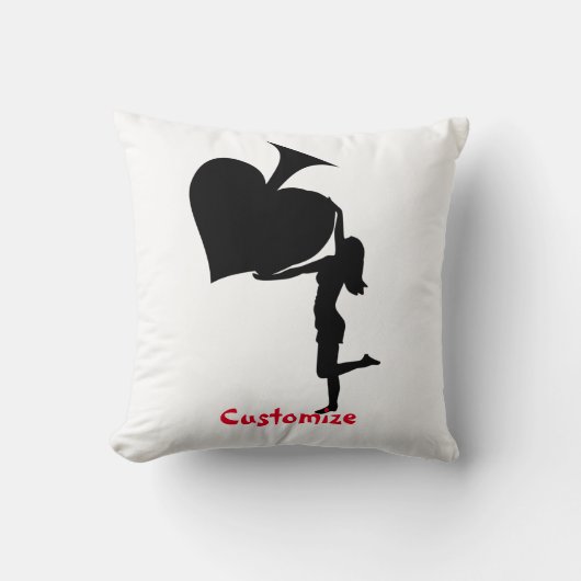 スペードのクイーンホールディングブラックエースサンダー_コーブ クッション (正面)