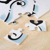 スペードのクイーンホールディングブラックエースサンダー_コーブ ジグソーパズル (側面)