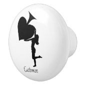 スペードのクイーンホールディングブラックエースサンダー_コーブ セラミックノブ (右)