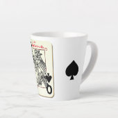 スペードのクイーンThunder_Cove カフェラテマグ (右アングル)