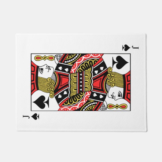 スペードのジャック ドアマット (正面)