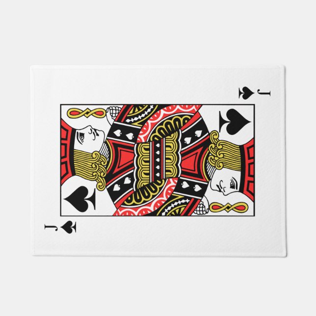 スペードのジャック ドアマット (正面)