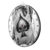 スペードのスカルのエース ダーツボード (正面右)