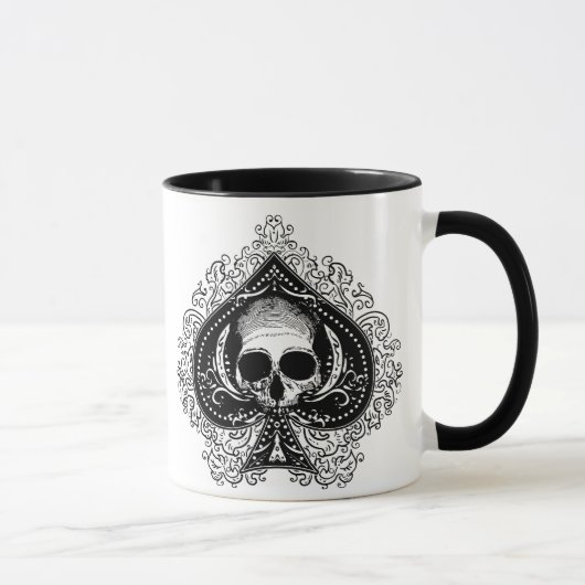 スペードのスカルのエース マグカップ (右)