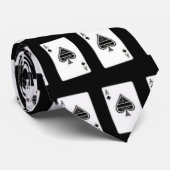 スペードのタイのエース ネクタイ (ロール)