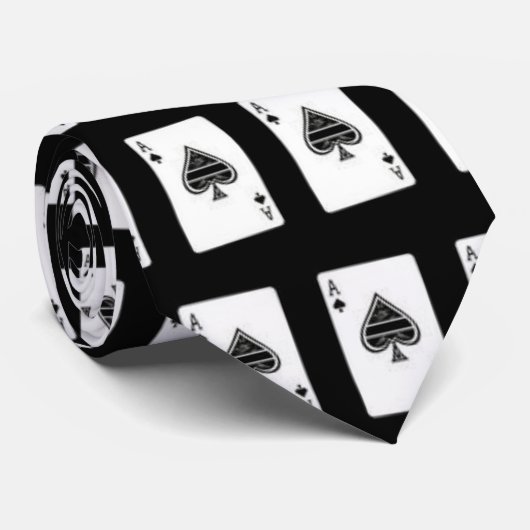 スペードのタイのエース ネクタイ (ロール)