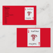 スペードのトランプのエース 名刺 (正面/裏面)